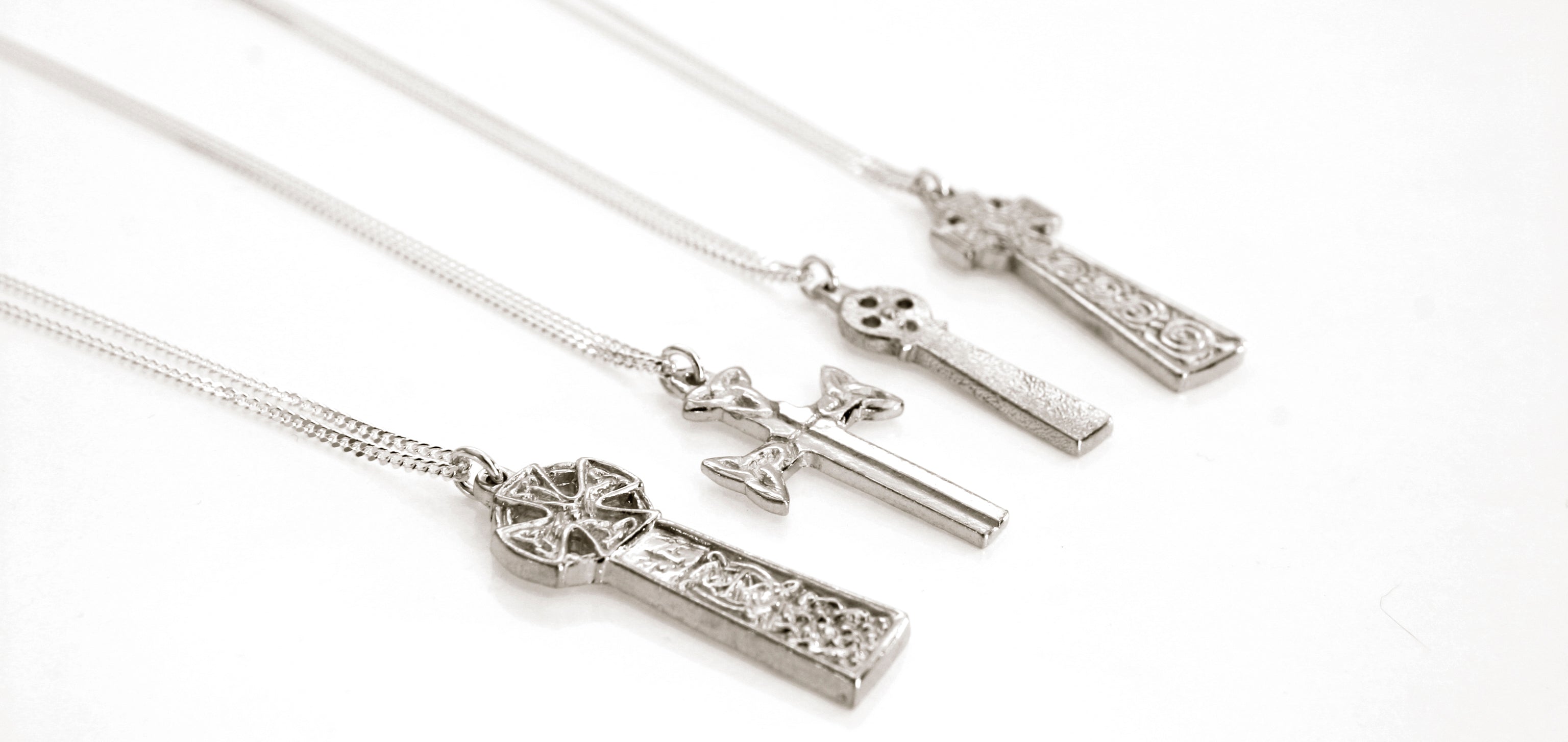 A selection of cornish cross pendants