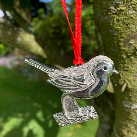 Cornish Tin Christmas Decoration - Robin (2020)