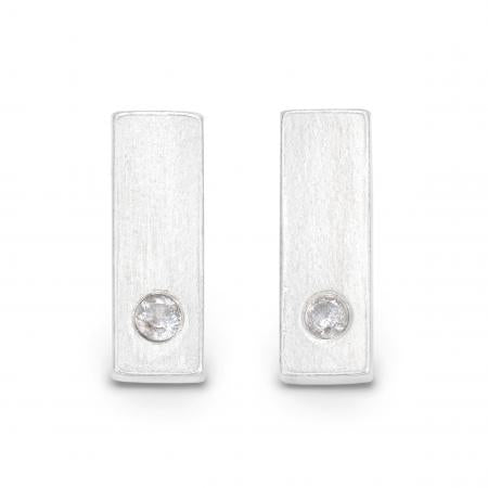 Eternity Diamond Bar Earrings