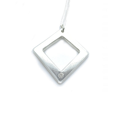 Eternity Geometric Diamond Pendant