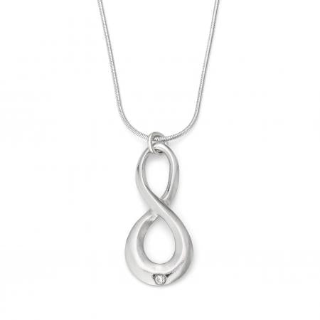 Eternity Infinity Diamond Drop Pendant