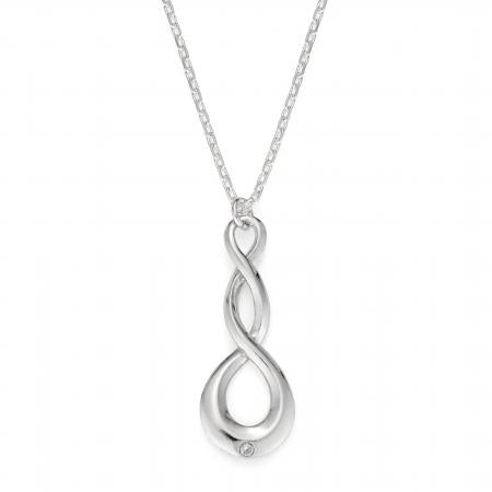 Eternity Diamond Twist Pendant