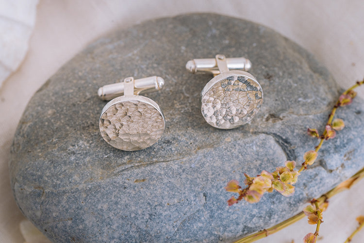 Kerenza Chunky Hammered Cufflinks