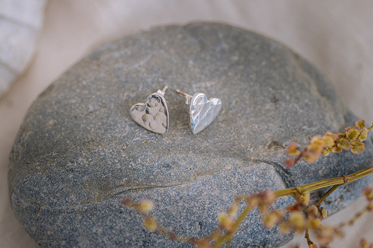 Kerenza Heart Stud Earrings