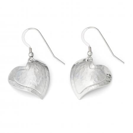 Kerenza Domed Heart Earrings